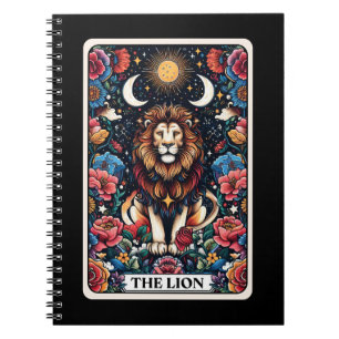 Lion Spirit Tarot Card Notebook Notizblock