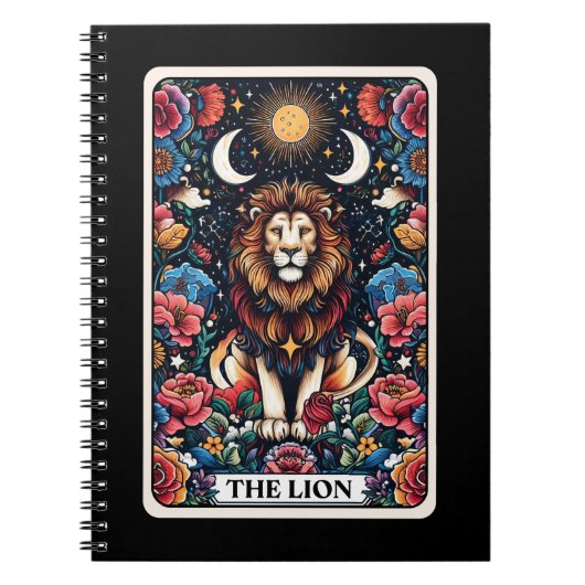 Lion Spirit Tarot Card Notebook Notizblock (Vorderseite)