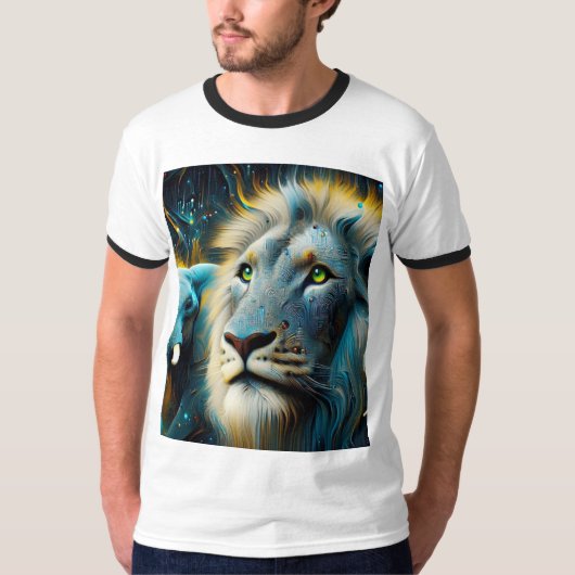 Lion Splashing to Life" T-Shirt (Vorderseite)