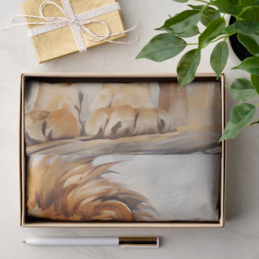 Lion Stance Tissue Paper Seidenpapier (Geschenk)