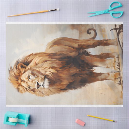 Lion Stance Tissue Paper Seidenpapier (Basteln)