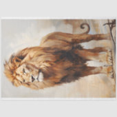 Lion Stance Tissue Paper Seidenpapier (Vorderseite)