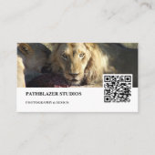 Lion Stare | Naturfotografie | Visitenkarte (Vorderseite)