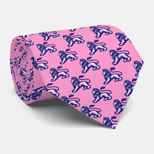 Lion Statant - Deep Navy mit Shades of Pink Krawatte