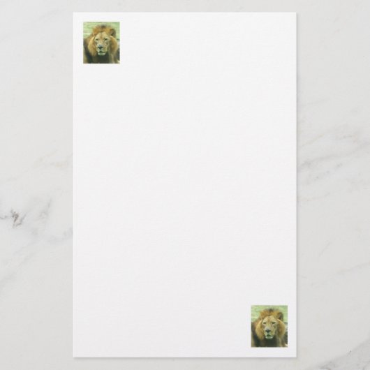 Lion Stationary Briefpapier (Vorderseite)