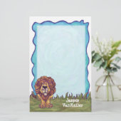 Lion Stationery Briefpapier (Stehend Vorderseite)