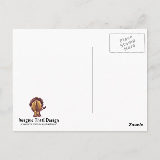 Lion Stationery Postkarte (Rückseite)