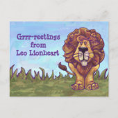 Lion Stationery Postkarte (Vorderseite)