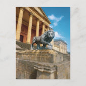 Lion Statue Postkarte (Vorderseite)