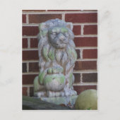 Lion Statue Postkarte (Vorderseite)