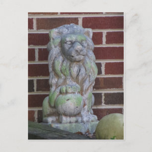 Lion Statue Postkarte