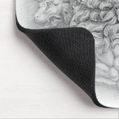 Lion statue study - Pierre Jacques mousepad (Ecke)