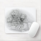 Lion statue study - Pierre Jacques mousepad (Mit Mouse)