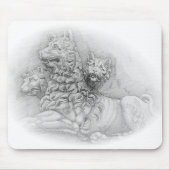 Lion statue study - Pierre Jacques mousepad (Vorne)