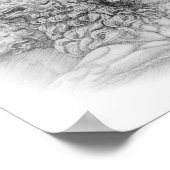 Lion statue study - Pierre Jacques poster (Ecke)