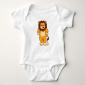 Lion stehend baby strampler (Vorderseite)