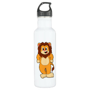 Lion stehend edelstahlflasche