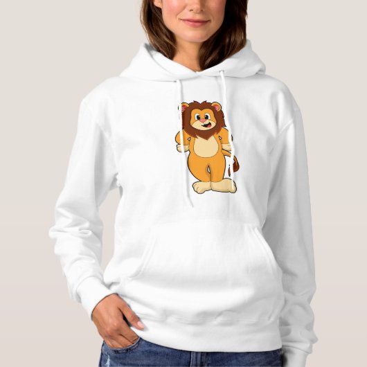 Lion stehend hoodie (Vorderseite)