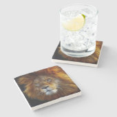 Lion Steinuntersetzer (Seitenansicht)