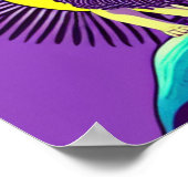 Lion Sun Poster (Ecke)