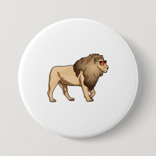 Lion Sunglasses Button (Vorderseite)