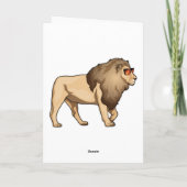 Lion Sunglasses Karte (Rückseite)