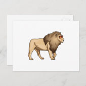 Lion Sunglasses Postkarte (Vorne/Hinten)