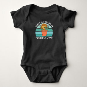Lion Sweet Animals sind leicht abgelenkte Pflanze Baby Strampler