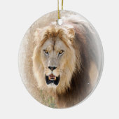 Lion T - Shirt Keramik Ornament (Links)