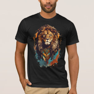 Lion T - Shirt King T-Shirt Löwe gegenüber T - Shi