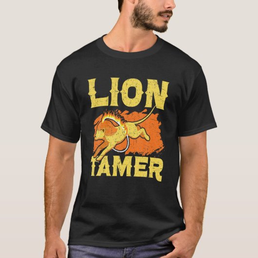 Lion Tamer Circus Mitarbeiter Kostümkarneval Thema T-Shirt (Vorderseite)