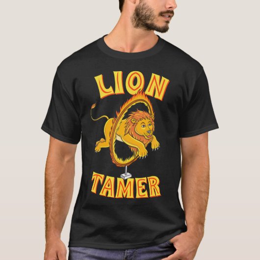Lion Tamer Circus ThemenParty T-Shirt (Vorderseite)