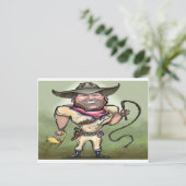 Lion Tamer Postkarte (Stehend Vorderseite)