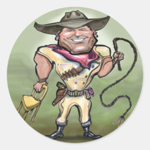 Lion Tamer Runder Aufkleber