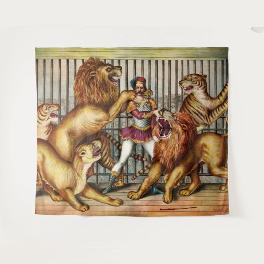 Lion Tamer  Wandteppich (Vorderseite (Horizontal))
