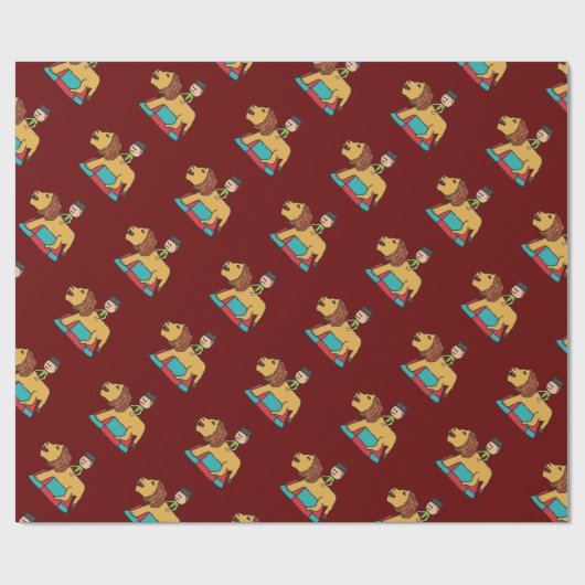 Lion Taming Geschenkpapier (Flach)