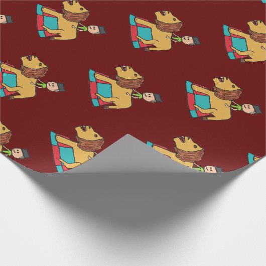 Lion Taming Geschenkpapier (Ecke)