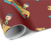 Lion Taming Geschenkpapier (Rolleneckpunkt)