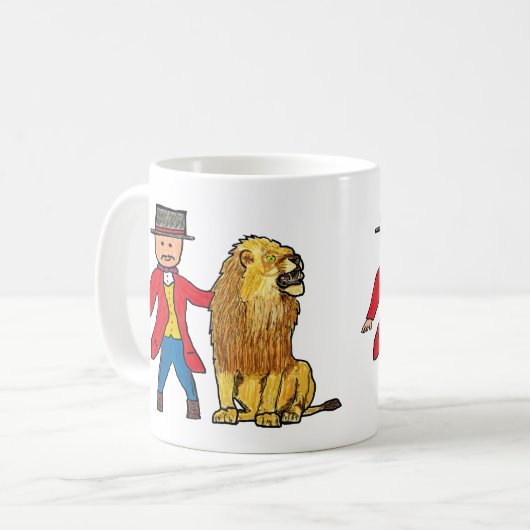Lion Taming Kaffeetasse (Vorderseite Links)