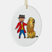 Lion Taming Keramik Ornament (Rechts)
