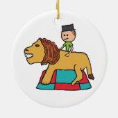 Lion Taming Keramik Ornament (Hinten)