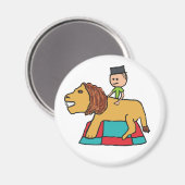 Lion Taming Magnet (Vorderseite/Rückseite)