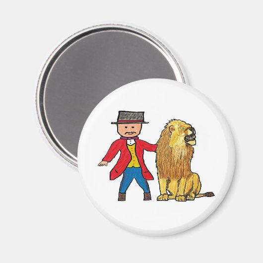 Lion Taming Magnet (Vorderseite/Rückseite)