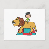 Lion Taming Postkarte (Vorderseite)