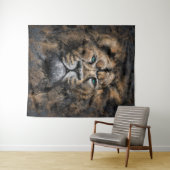 Lion Tapestry - Malerei Wandteppich (Beispiel (Horizontal))