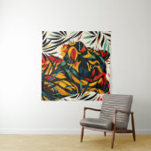 Lion Tapestry Wandteppich (Beispiel (Horizontal))