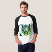 "Lion Tattoo Graphic T-Shirt - Bold & Edgy Men's T (Vorne ganz)