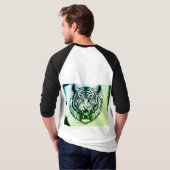 "Lion Tattoo Graphic T-Shirt - Bold & Edgy Men's T (Schwarz voll)