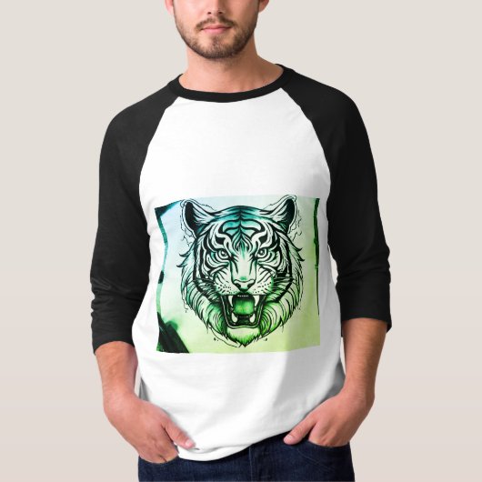 "Lion Tattoo Graphic T-Shirt - Bold & Edgy Men's T (Vorderseite)