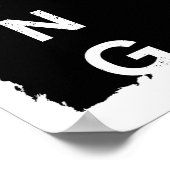 Lion Template Nature Animal The King Trendy Poster (Ecke)